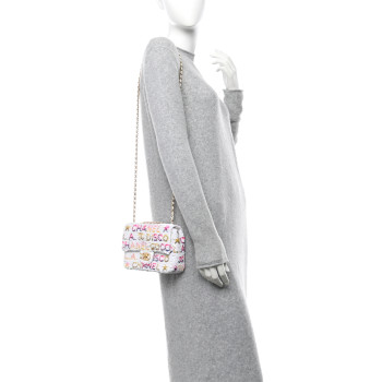 CHANEL Sequin Logo Mini Rectangular Flap White Multicolor White Multicolor CHANEL Sequin Logo Mini Rectangular Flap White Multicolor White Multicolor