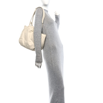 CELINE Goatskin Pillow Bucket Bag White CELINE Goatskin Pillow Bucket Bag White