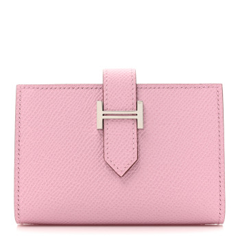 HERMES Epsom Mini Bearn Wallet Mauve Sylvester HERMES Epsom Mini Bearn Wallet Mauve Sylvester