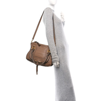 CHLOE Calfskin Medium Marcie Satchel Nut CHLOE Calfskin Medium Marcie Satchel Nut