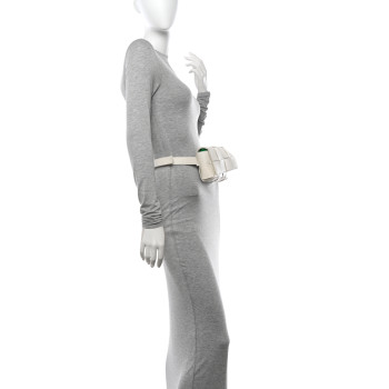 BOTTEGA VENETA Nappa Maxi Intreccio The Belt Cassette Bag White BOTTEGA VENETA Nappa Maxi Intreccio The Belt Cassette Bag White