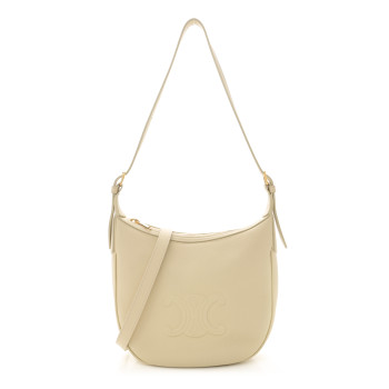 CELINE Supple Calfskin Cuir Triomphe Small Heloise Shoulder Bag Limestone CELINE Supple Calfskin Cuir Triomphe Small Heloise Shoulder Bag Limestone