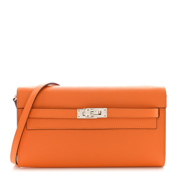 HERMES Epsom Kelly Wallet To Go Abricot HERMES Epsom Kelly Wallet To Go Abricot