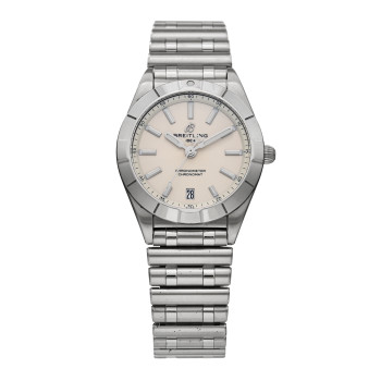 BREITLING Stainless Steel 32mm Chronomat Quartz Watch White A77310101A2A1 BREITLING Stainless Steel 32mm Chronomat Quartz Watch White A77310101A2A1