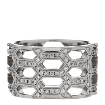 BULGARI 18K White Gold Diamond Serpenti Seduttori Pave Ring 56 7.5 BULGARI 18K White Gold Diamond Serpenti Seduttori Pave Ring 56 7.5