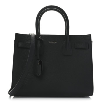 SAINT LAURENT Grained Calfskin Baby Sac De Jour Black SAINT LAURENT Grained Calfskin Baby Sac De Jour Black