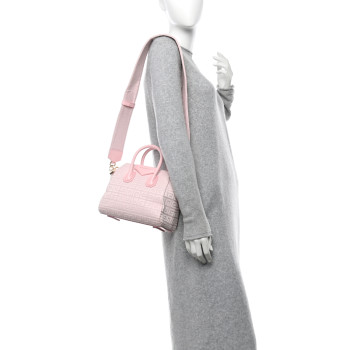 GIVENCHY Canvas Jacquard Embroidered Calfskin 4G Mini Antigona Tender Pink GIVENCHY Canvas Jacquard Embroidered Calfskin 4G Mini Antigona Tender Pink