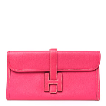 HERMES Epsom Jige Elan 29 Clutch Rose Tyrien HERMES Epsom Jige Elan 29 Clutch Rose Tyrien